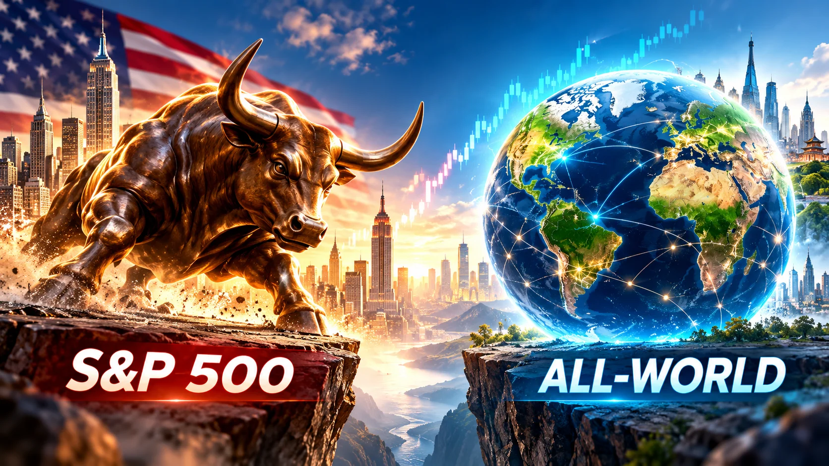 Battle of Titans: S&P 500 vs All-World ETFs. A Long-Term Investor's Guide