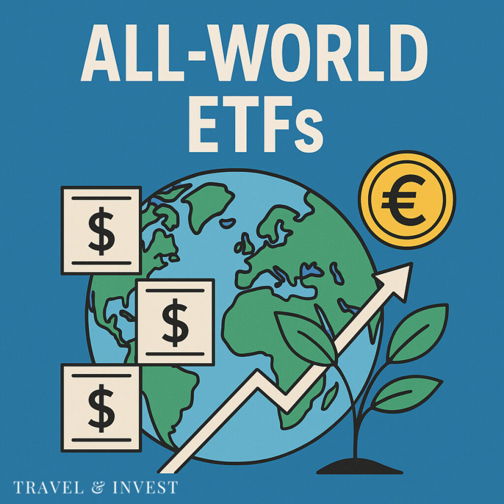 VWCE dollar cost averaging chart Europe